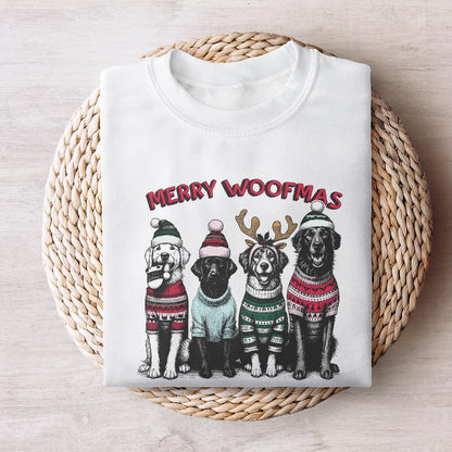 Merry Woofmas PNG Alt 2, Dog Mama PNG - 300 DPI Design for T-Shirt