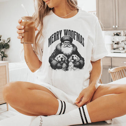 Merry Woofmas PNG Alt 3, Dog Mama PNG - 300 DPI Design for T-Shirt
