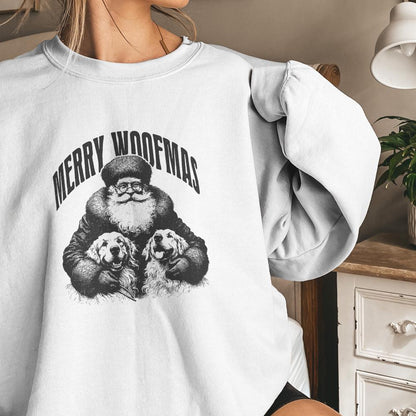 Merry Woofmas PNG Alt 3, Dog Mama PNG - 300 DPI Design for T-Shirt