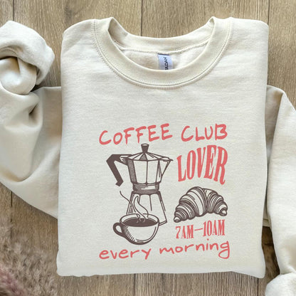Coffee Club Lover PNG, Trendy Coffee PNG - 300 DPI Design for T-Shirt