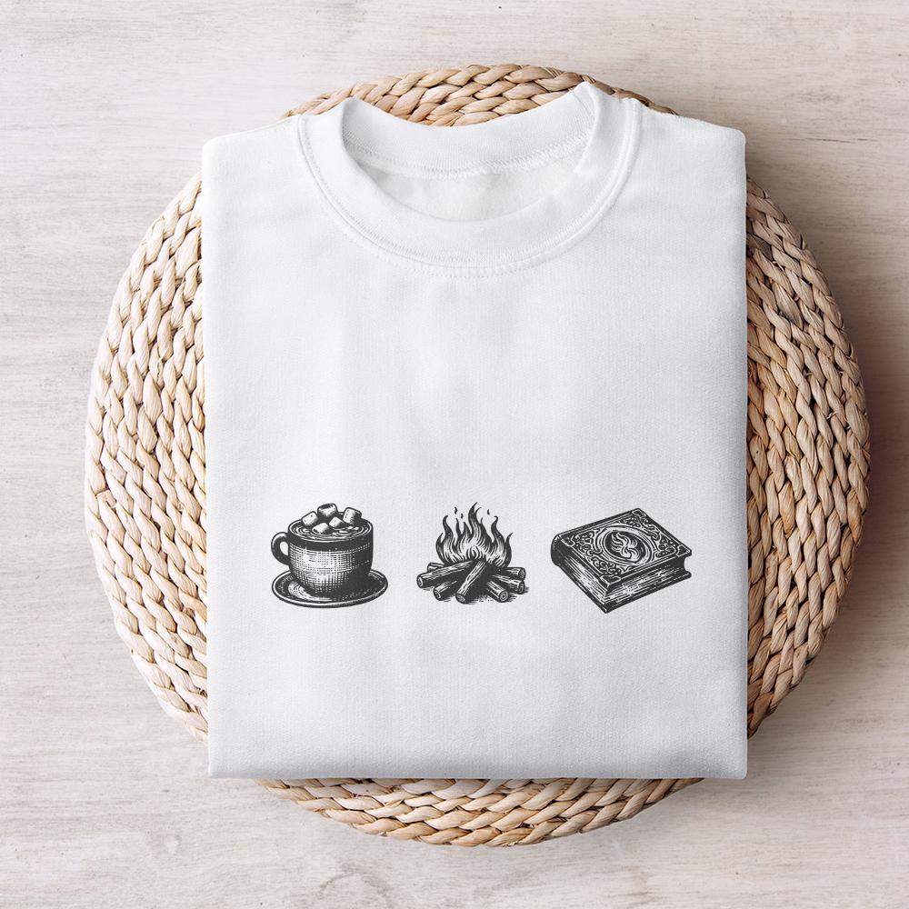 Cozy Readers Sublimation Design Alt 2, Fall Bookish Png - 300 DPI Design