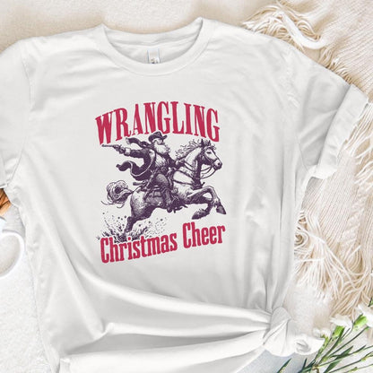Wrangling Cowboy Alt 2, Santa Western PNG - 300 DPI Design for T-Shirt