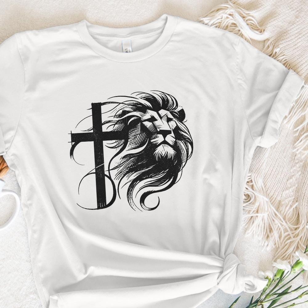 Christian PNG Sublimation Designs, Lion in Lungs Png - 300 DPI Design for