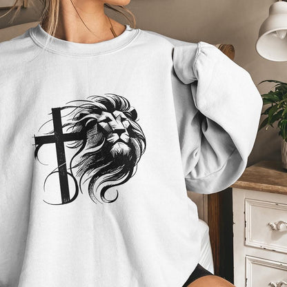 Christian PNG Sublimation Designs, Lion in Lungs Png - 300 DPI Design for