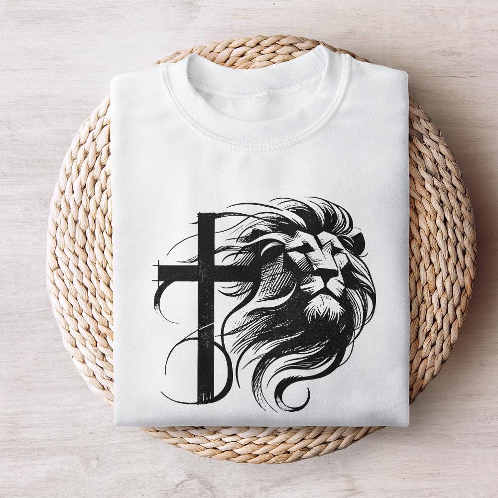 Christian PNG Sublimation Designs, Lion in Lungs Png - 300 DPI Design for