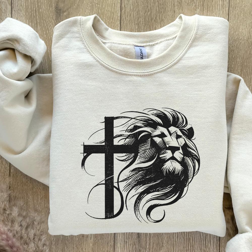 Christian PNG Sublimation Designs, Lion in Lungs Png - 300 DPI Design for