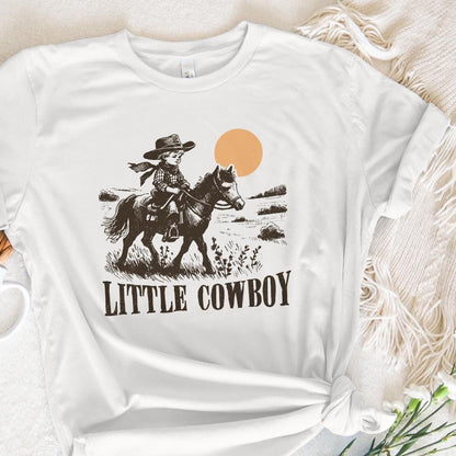 Little Cowboy Png Alt 2, Sublimation Design - 300 DPI Design for T-Shirt