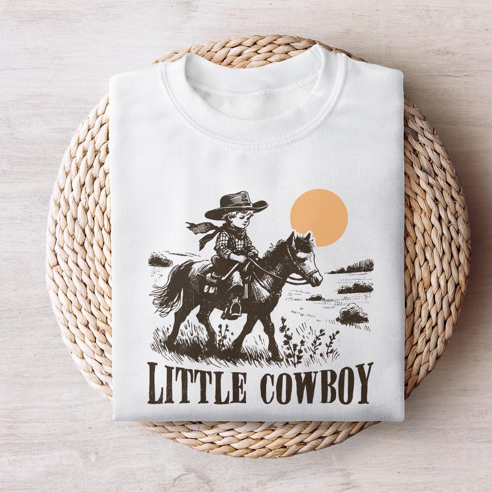 Little Cowboy Png Alt 2, Sublimation Design - 300 DPI Design for T-Shirt