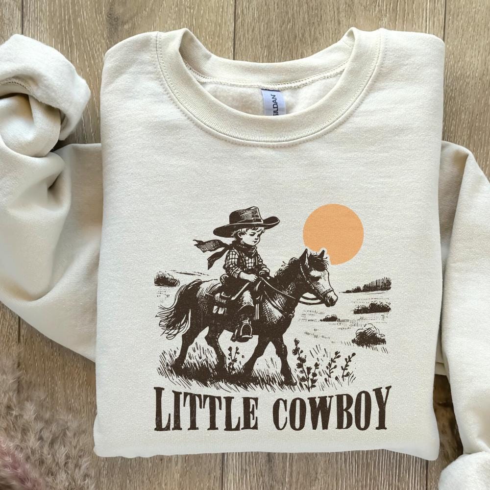 Little Cowboy Png Alt 2, Sublimation Design - 300 DPI Design for T-Shirt