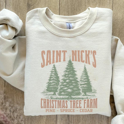 Christmas Tree Farm PNG Sublimation Digital Design, Vintage Xmas PNG -