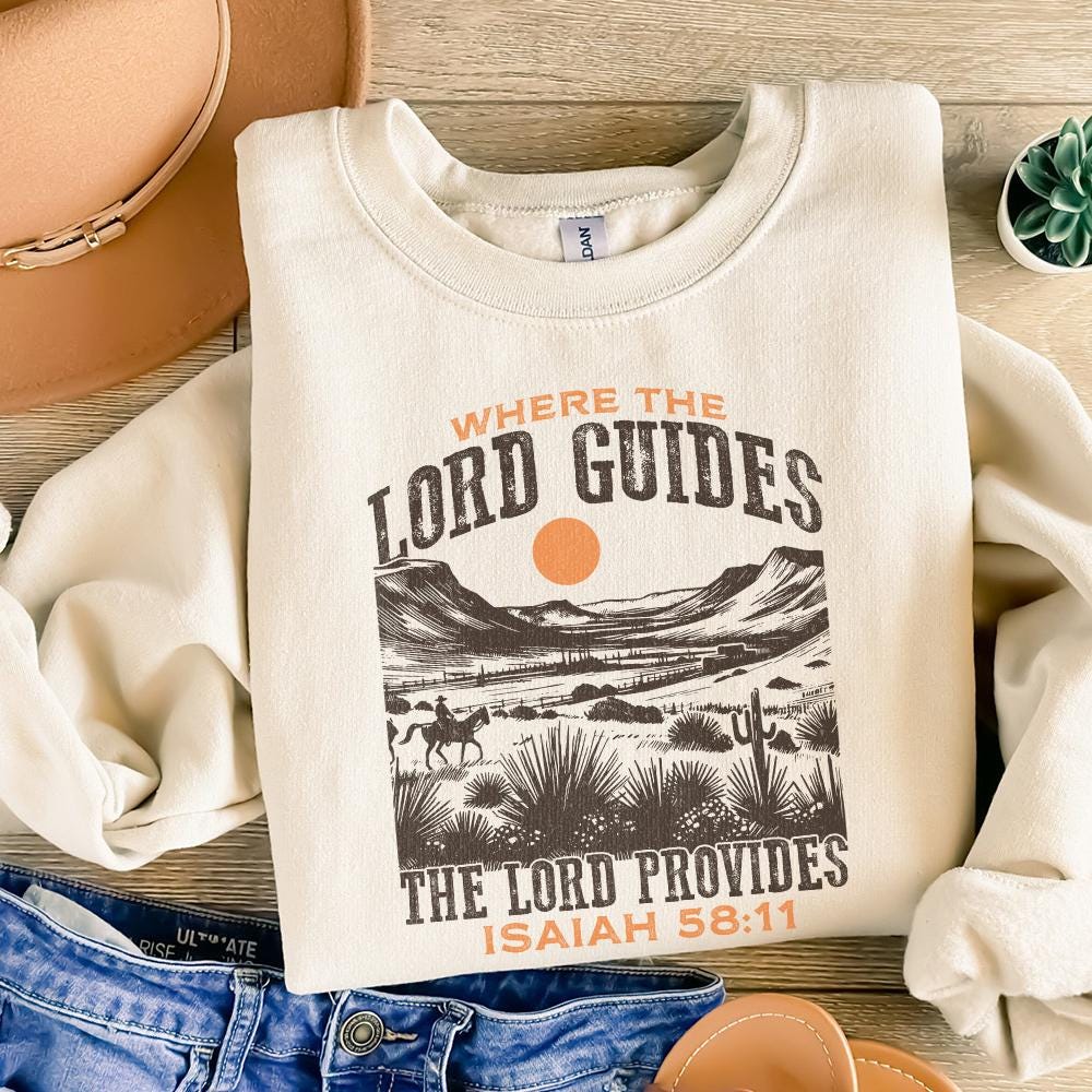 The Lord Provides Christian PNG, Vintage Bible Verse Sublimation - 300