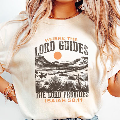 The Lord Provides Christian PNG, Vintage Bible Verse Sublimation - 300
