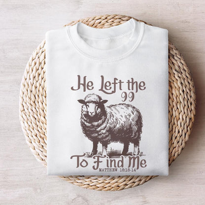 He Left The 99 PNG Alt 2, Bible Verse PNG - 300 DPI Design for T-Shirt