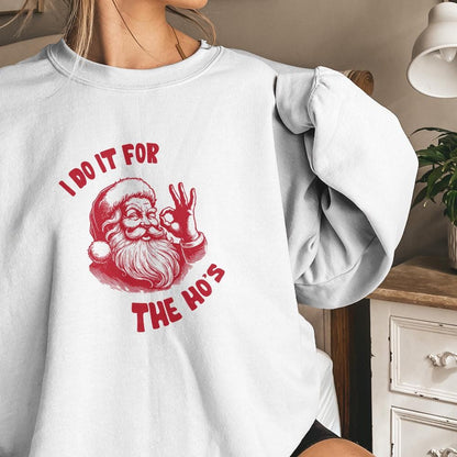I Do It For The Hos Png Alt 2, Funny Santa Png - 300 DPI Design for T-Shirt