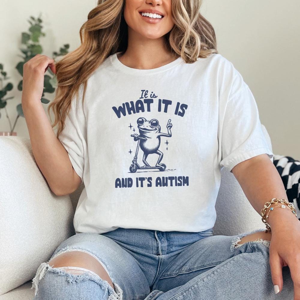 It Is What It Is And It Is Autism PNG Alt 2, Funny Raccoon Meme - 300 DPI