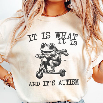 It Is What It Is And It Is Autism PNG, Funny Raccoon Meme - 300 DPI