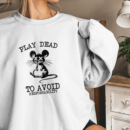 Play Dead png, Avoid Responsability PNG - 300 DPI Design for T-Shirt