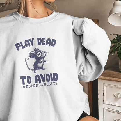 Play Dead png Alt 2, Avoid Responsability PNG - 300 DPI Design for T-Shirt