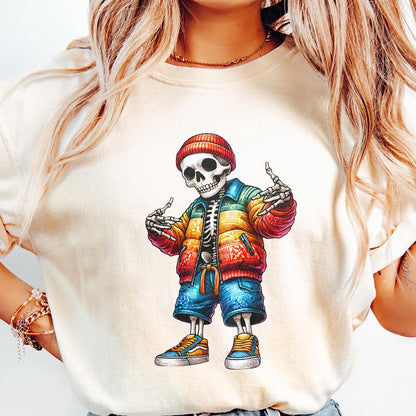 Gangster Skeleton PNG Digital Download Alt 4, Urban Sublimation - 300 DPI