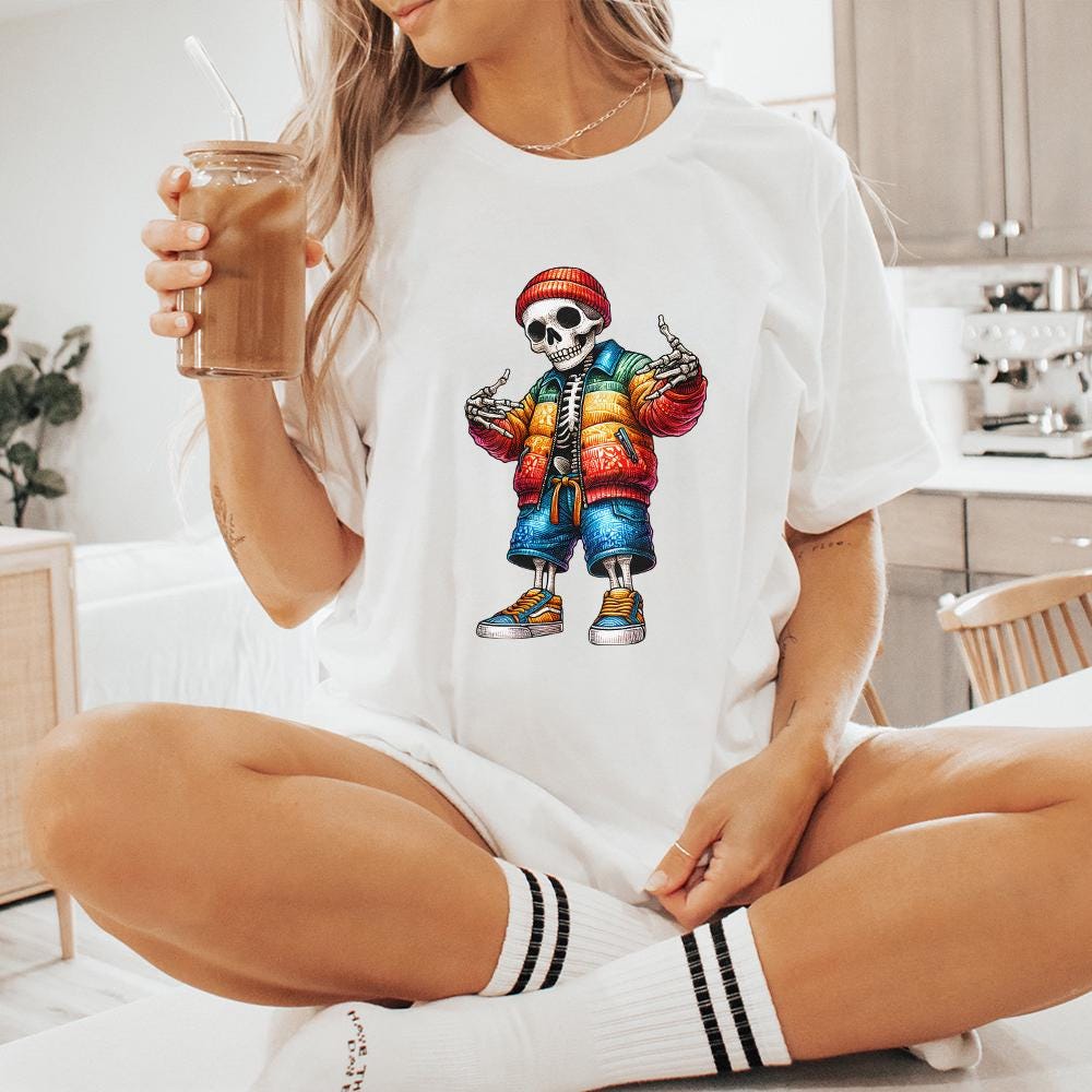 Gangster Skeleton PNG Digital Download Alt 4, Urban Sublimation - 300 DPI