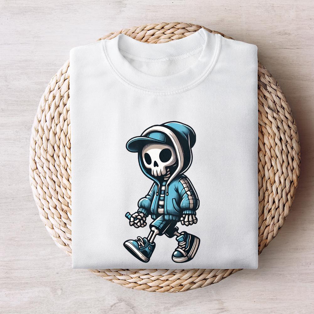 Gangster Skeleton PNG Digital Download, Urban Sublimation - 300 DPI
