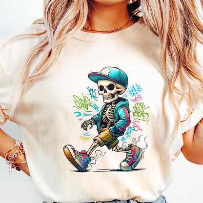 Gangster Skeleton PNG Digital Download Alt 2, Urban Sublimation - 300 DPI