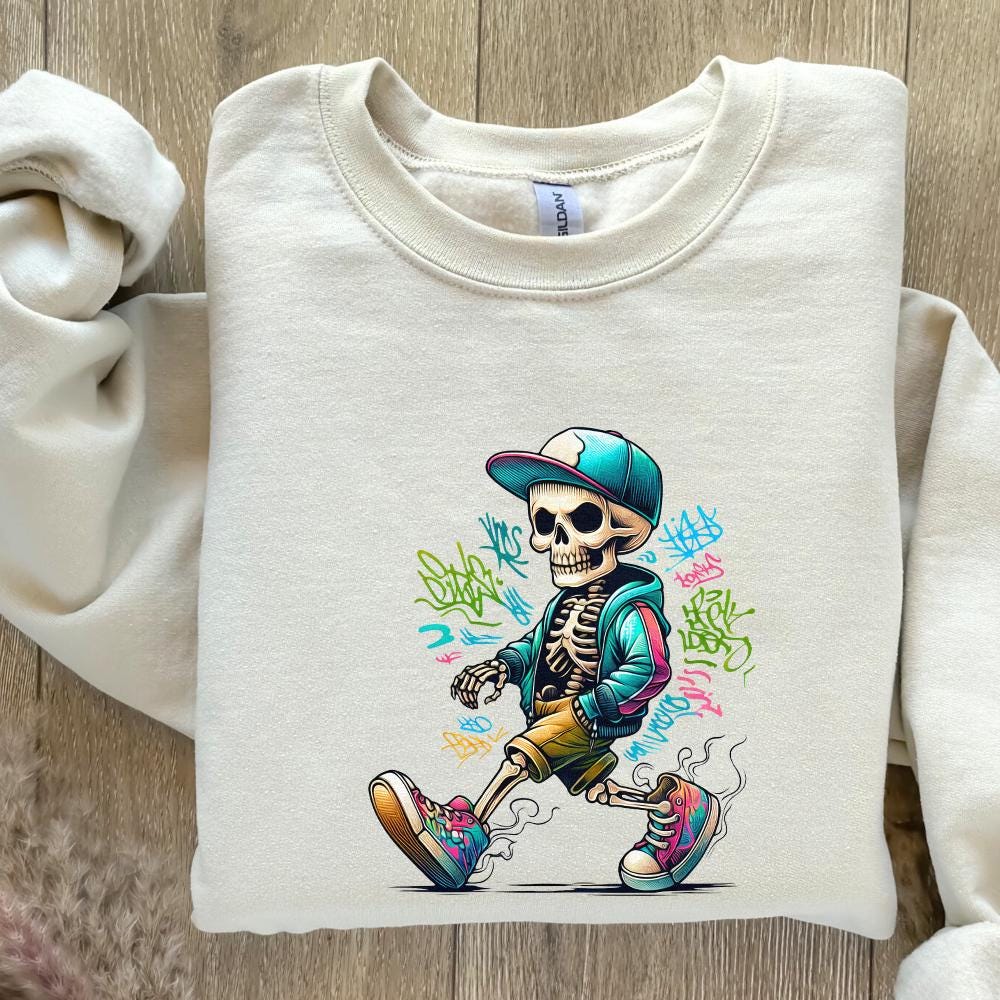 Gangster Skeleton PNG Digital Download Alt 2, Urban Sublimation - 300 DPI
