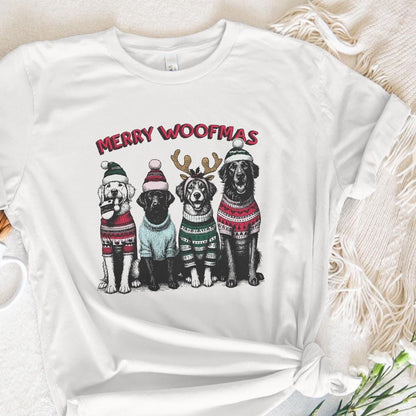Merry Woofmas PNG Alt 2, Dog Mama PNG - 300 DPI Design for T-Shirt