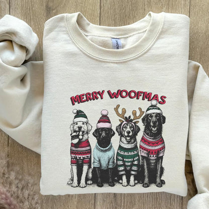 Merry Woofmas PNG Alt 2, Dog Mama PNG - 300 DPI Design for T-Shirt