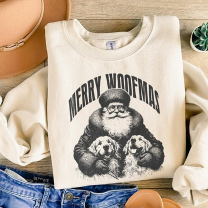Merry Woofmas PNG Alt 3, Dog Mama PNG - 300 DPI Design for T-Shirt
