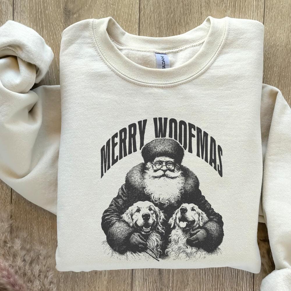 Merry Woofmas PNG Alt 3, Dog Mama PNG - 300 DPI Design for T-Shirt