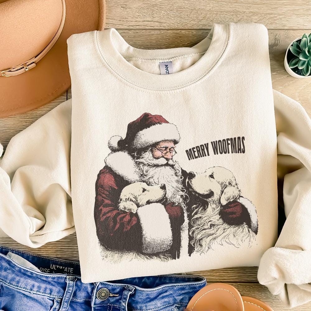 Merry Woofmas PNG, Dog Mama PNG - 300 DPI Design for T-Shirt
