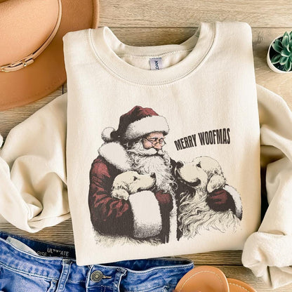 Merry Woofmas PNG, Dog Mama PNG - 300 DPI Design for T-Shirt