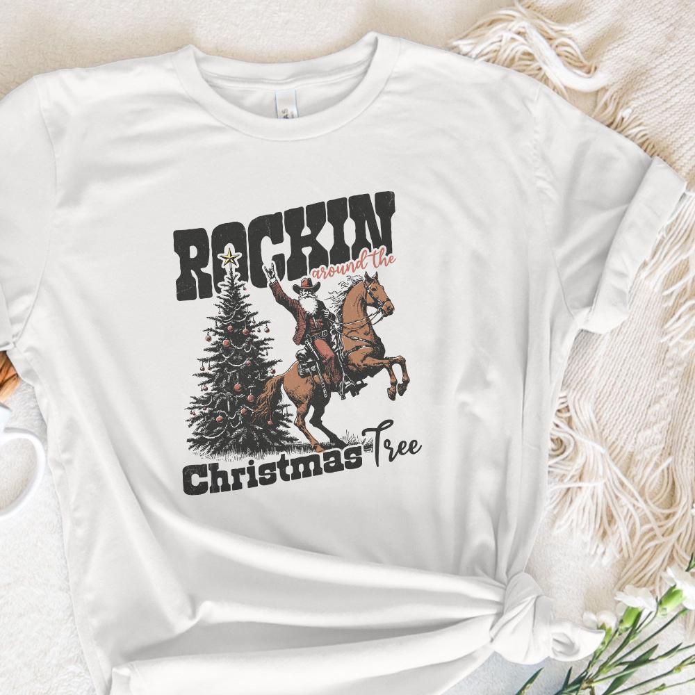 Rockin Around the Christmas Tree PNG Alt 2, Instant Download - 300 DPI