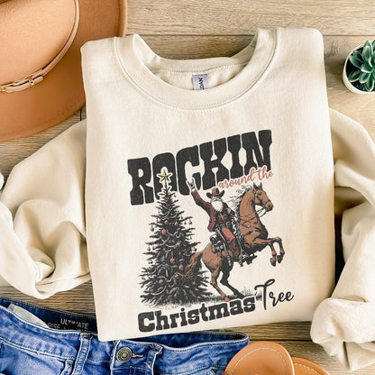 Rockin Around the Christmas Tree PNG Alt 2, Instant Download - 300 DPI