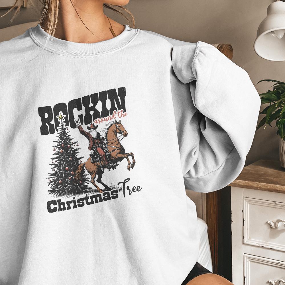 Rockin Around the Christmas Tree PNG Alt 2, Instant Download - 300 DPI