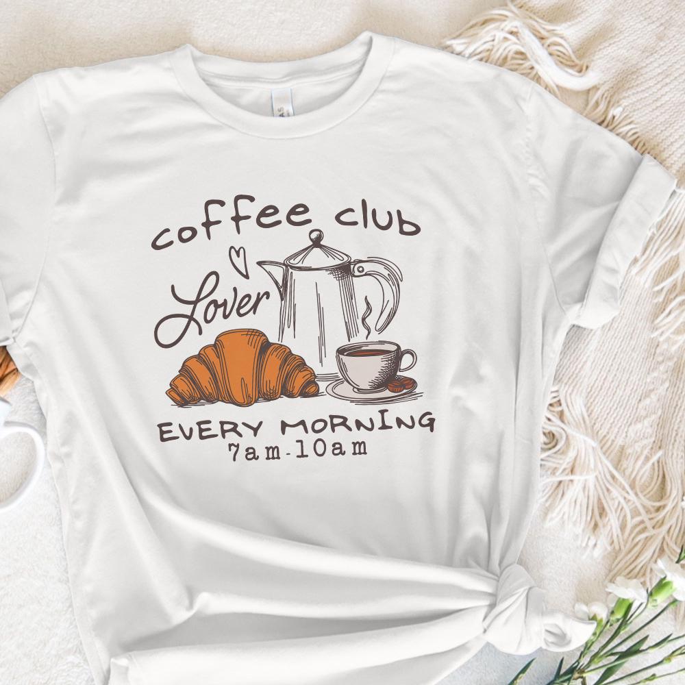 Coffee Club Lover PNG Alt 2, Trendy Coffee PNG - 300 DPI Design for T-Shirt