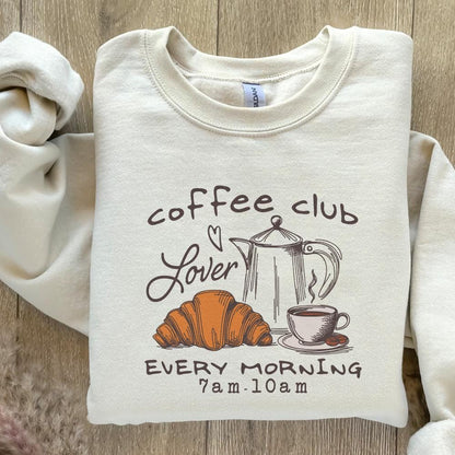 Coffee Club Lover PNG Alt 2, Trendy Coffee PNG - 300 DPI Design for T-Shirt