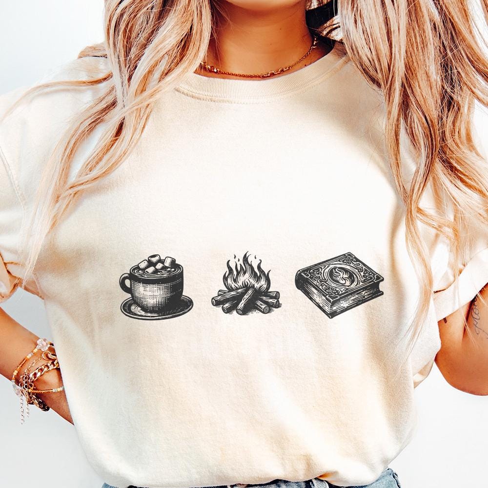 Cozy Readers Sublimation Design Alt 2, Fall Bookish Png - 300 DPI Design