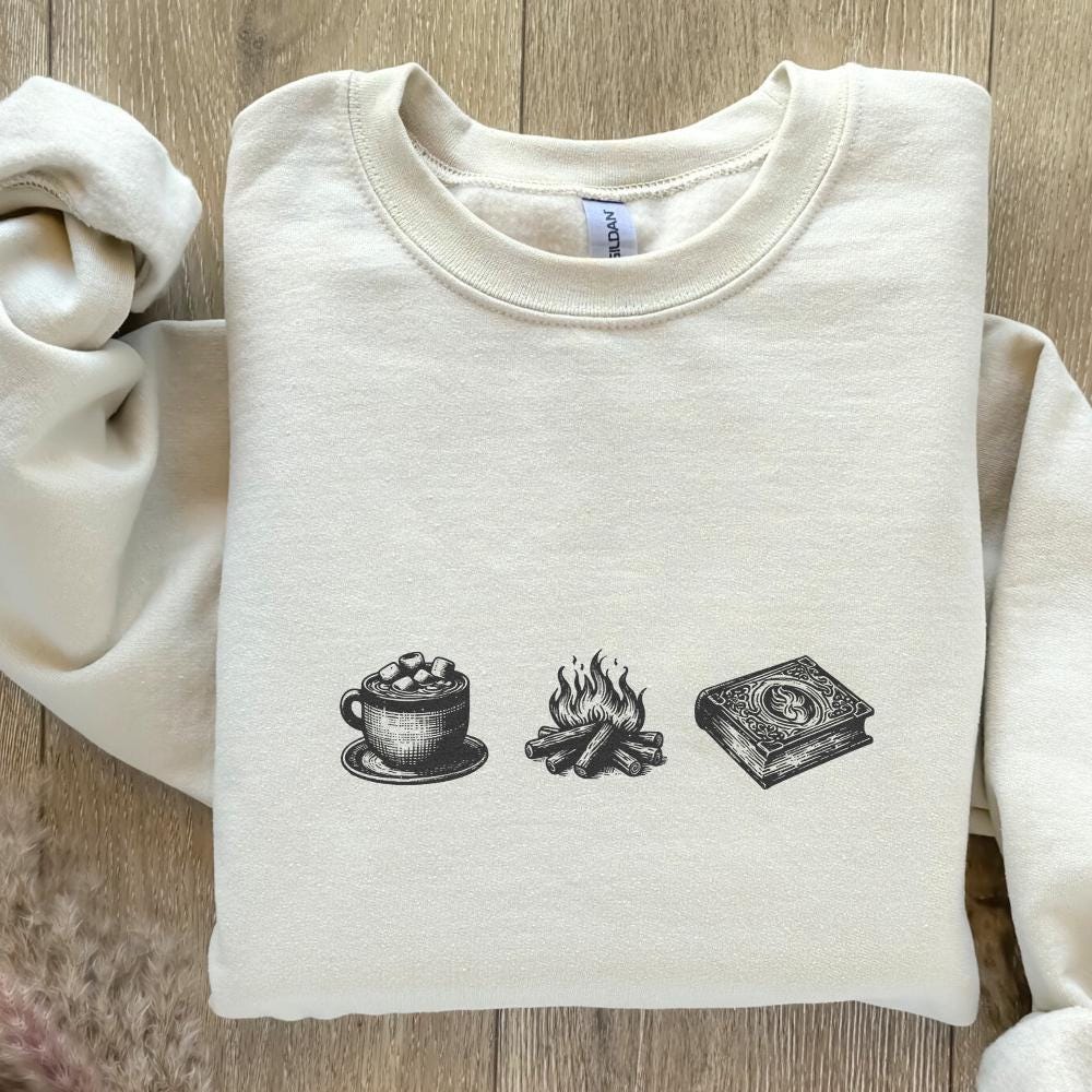 Cozy Readers Sublimation Design Alt 2, Fall Bookish Png - 300 DPI Design