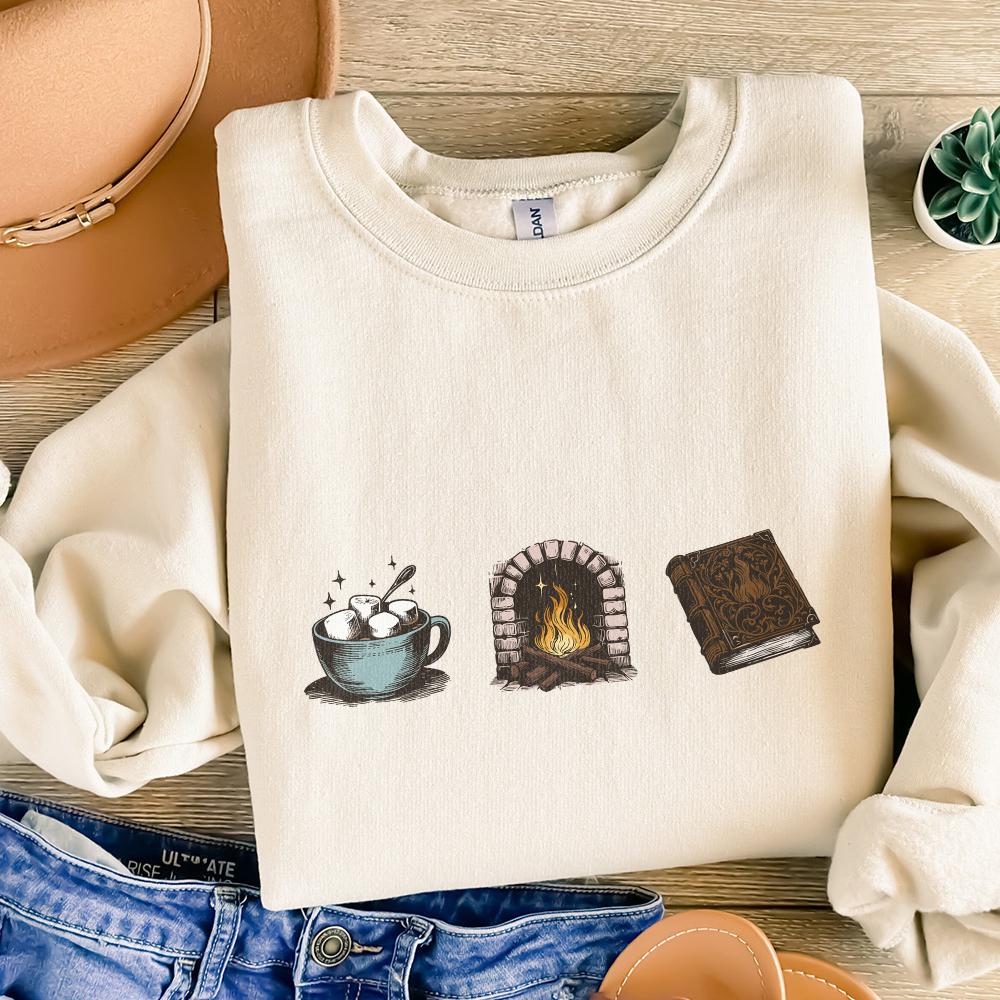 Cozy Readers Sublimation Design, Fall Bookish Png - 300 DPI Design for