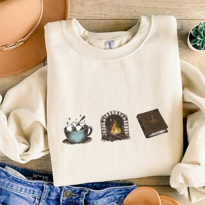 Cozy Readers Sublimation Design, Fall Bookish Png - 300 DPI Design for