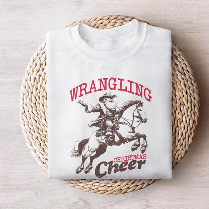 Wrangling Cowboy, Santa Western PNG - 300 DPI Design for T-Shirt