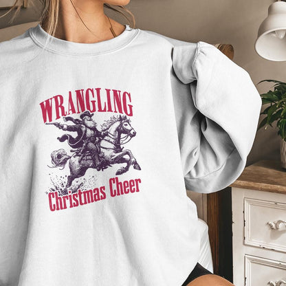 Wrangling Cowboy Alt 2, Santa Western PNG - 300 DPI Design for T-Shirt