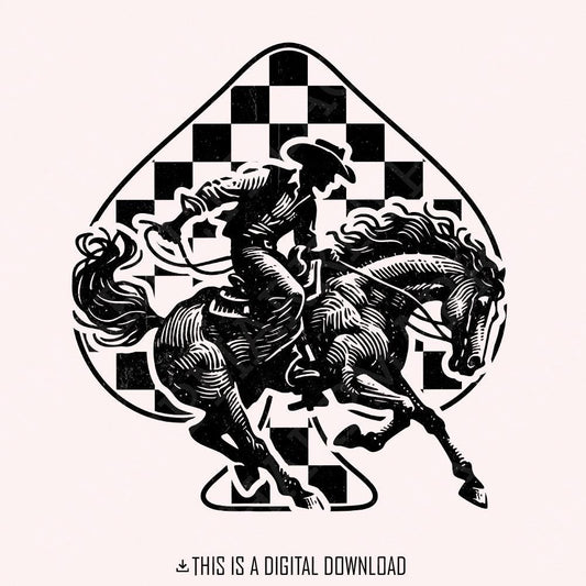 Western Cowboy PNG, Rodeo png - 300 DPI Design for T-Shirt