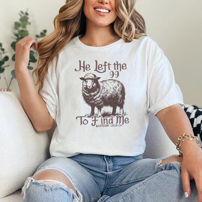 He Left The 99 PNG Alt 2, Bible Verse PNG - 300 DPI Design for T-Shirt