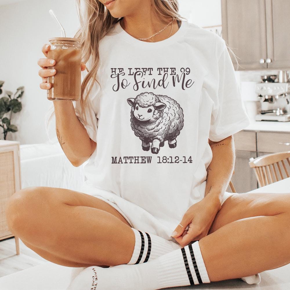 He Left The 99 PNG Alt 3, Bible Verse PNG - 300 DPI Design for T-Shirt