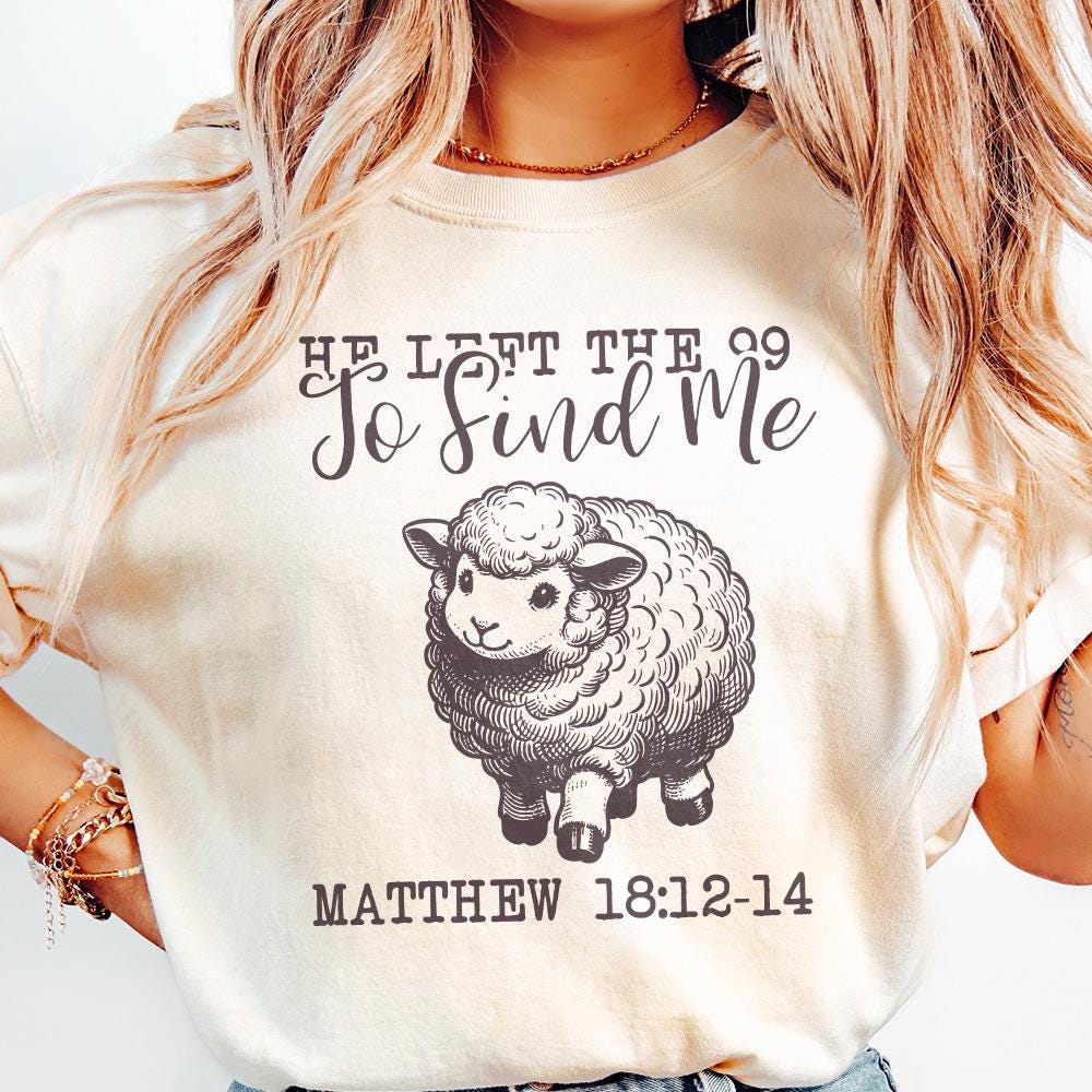 He Left The 99 PNG Alt 3, Bible Verse PNG - 300 DPI Design for T-Shirt