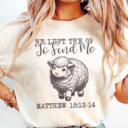 He Left The 99 PNG Alt 3, Bible Verse PNG - 300 DPI Design for T-Shirt