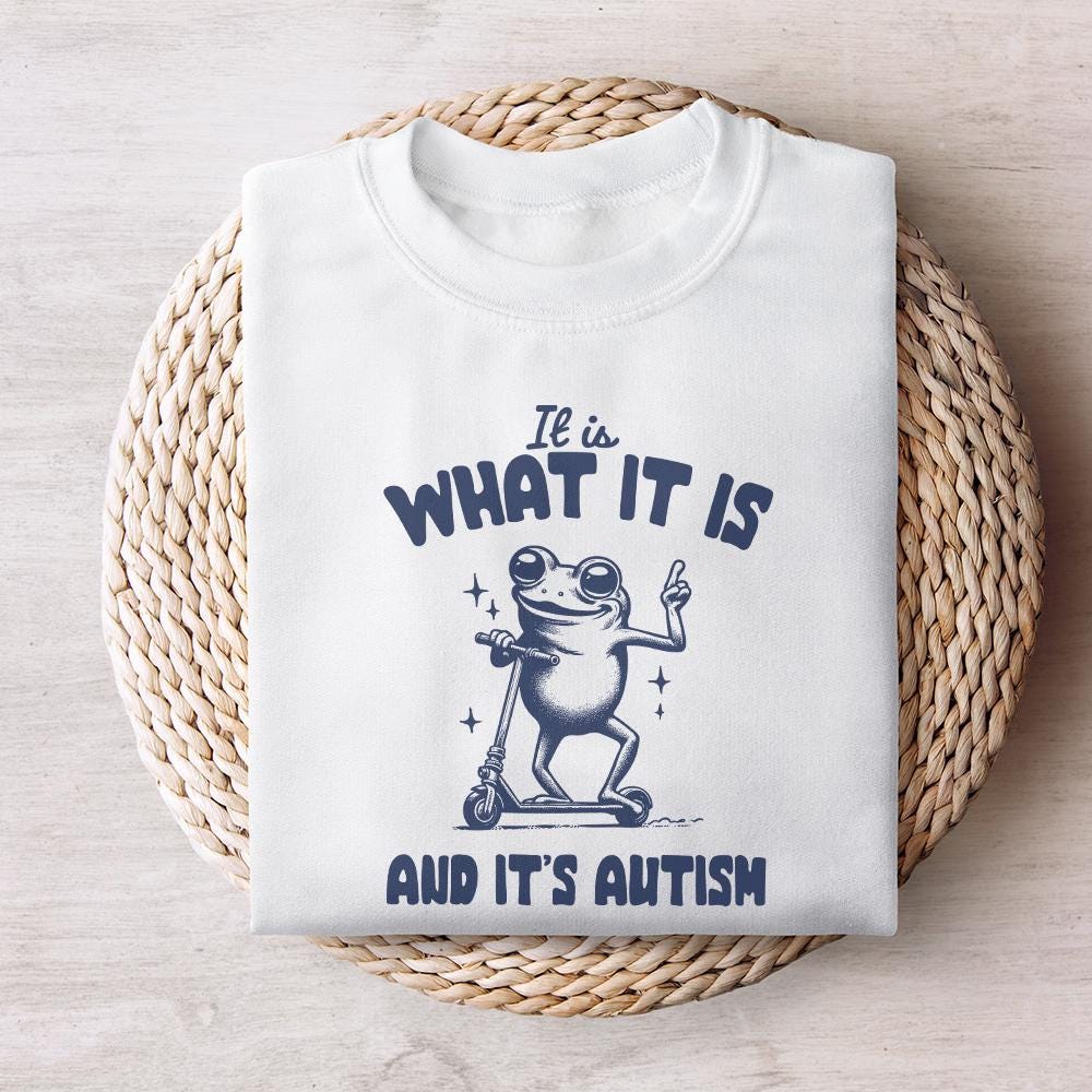 It Is What It Is And It Is Autism PNG Alt 2, Funny Raccoon Meme - 300 DPI